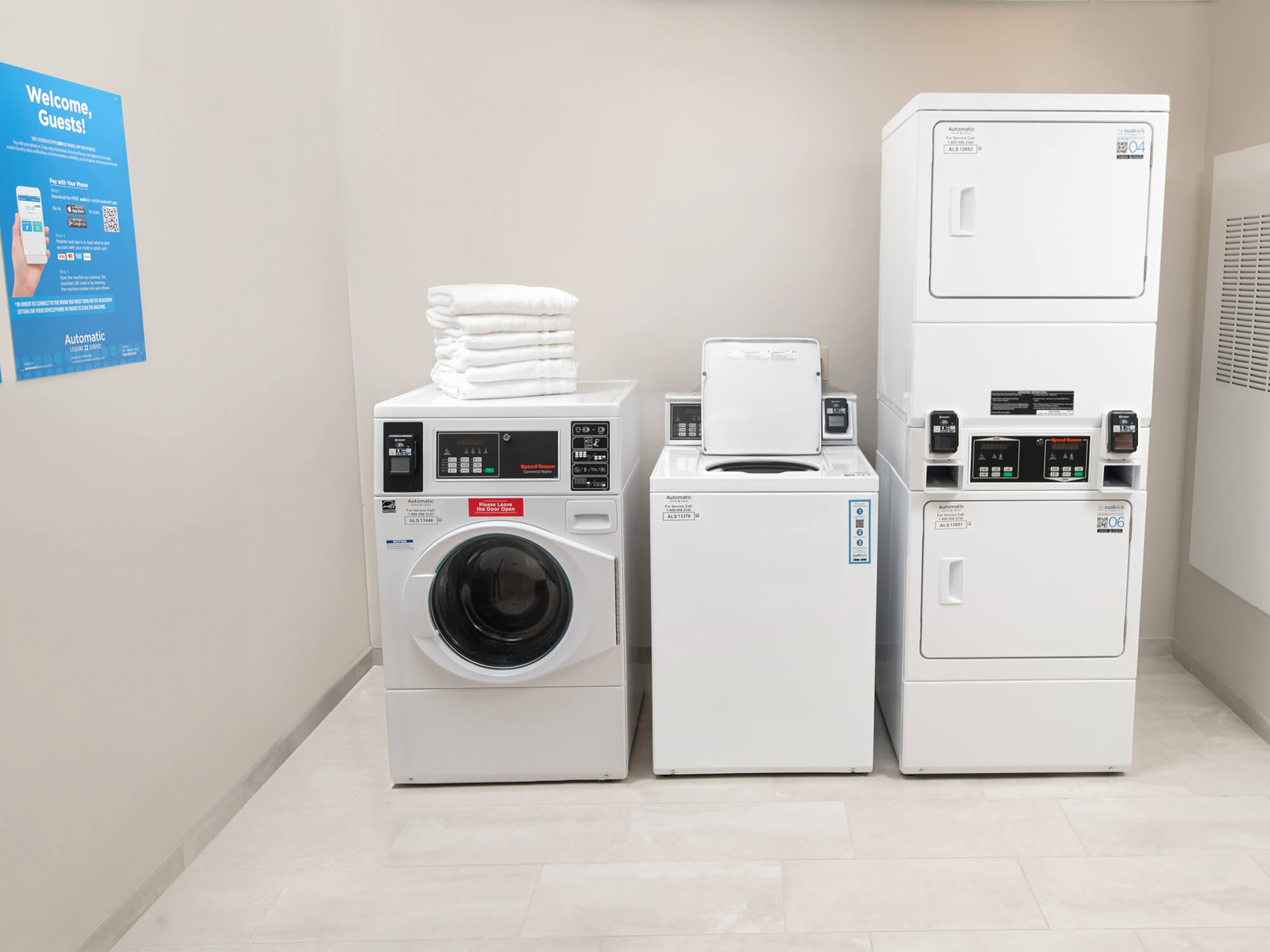 Photo of clean laundry room